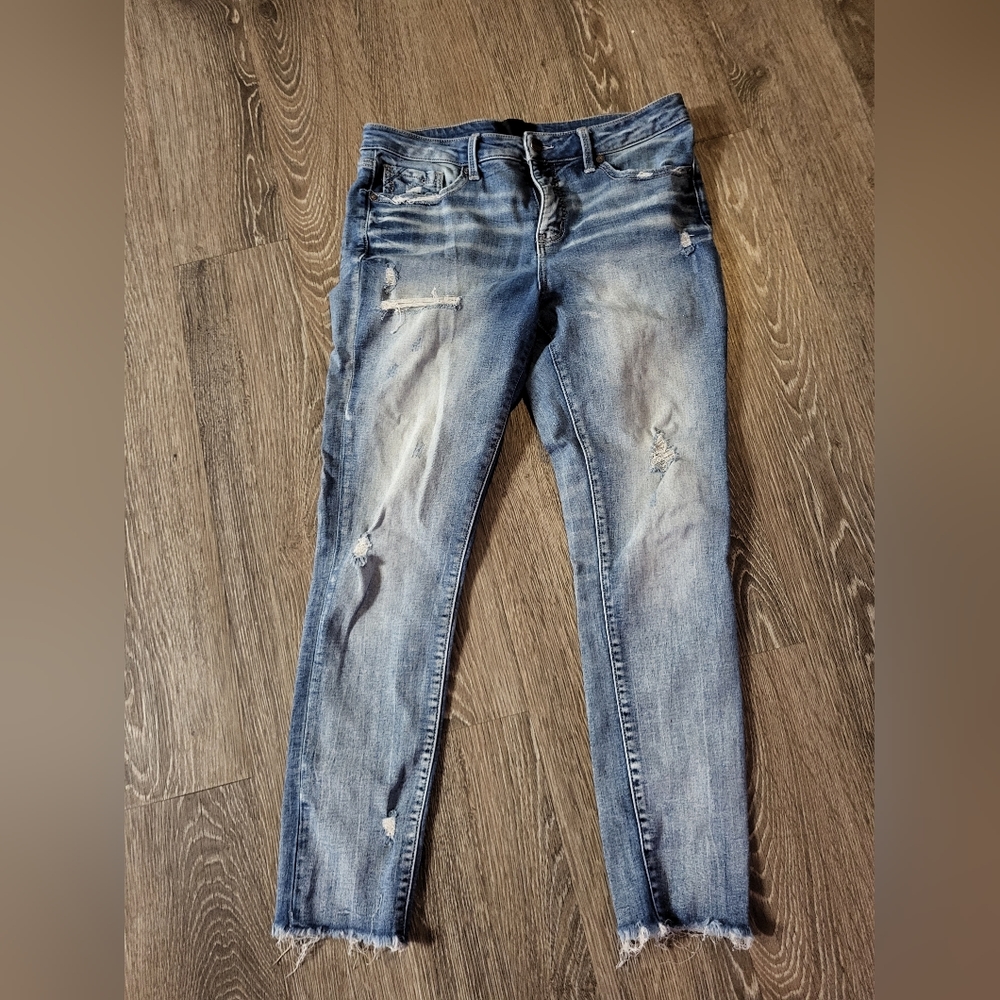 Buckle black women's jeans